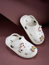 GC-9002K White Kid's Clogs